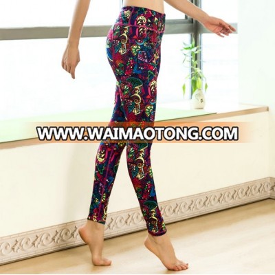 Wholesale plus size yoga cheap colorful high quality leggings tights for women